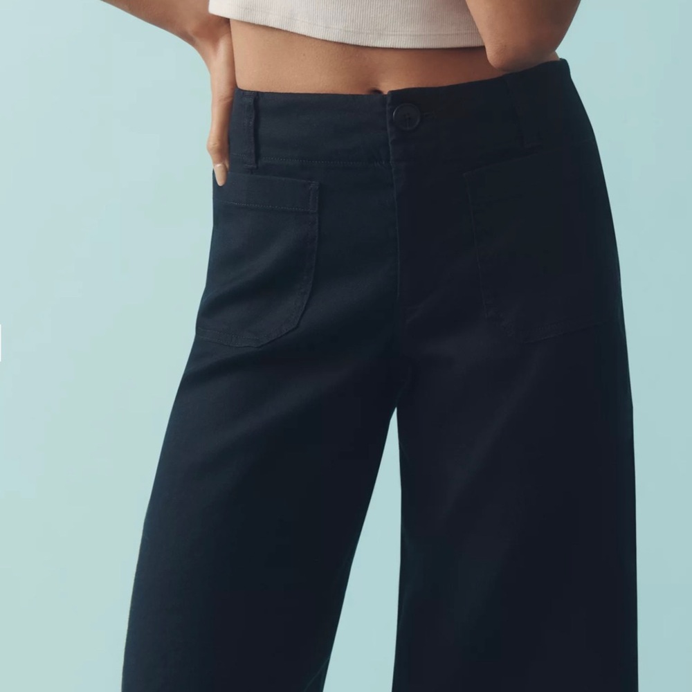 Anthropologie The Colette Longline Shorts by Maeve navy - Picture 4 of 5